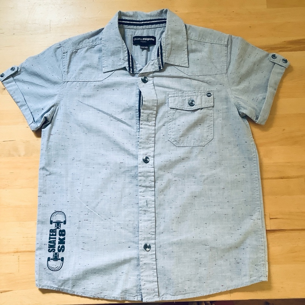 Light Blue Short Sleeve Shirt Boy’s 10y